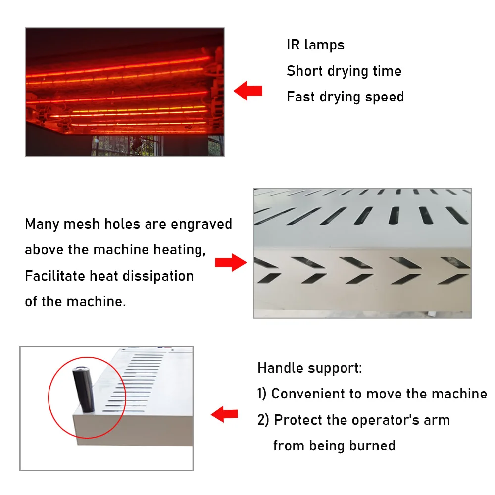 Flash Dryer Screen Print - 1600W Sıcaklık Akıllı Kontrol Serigrafi Flaş
