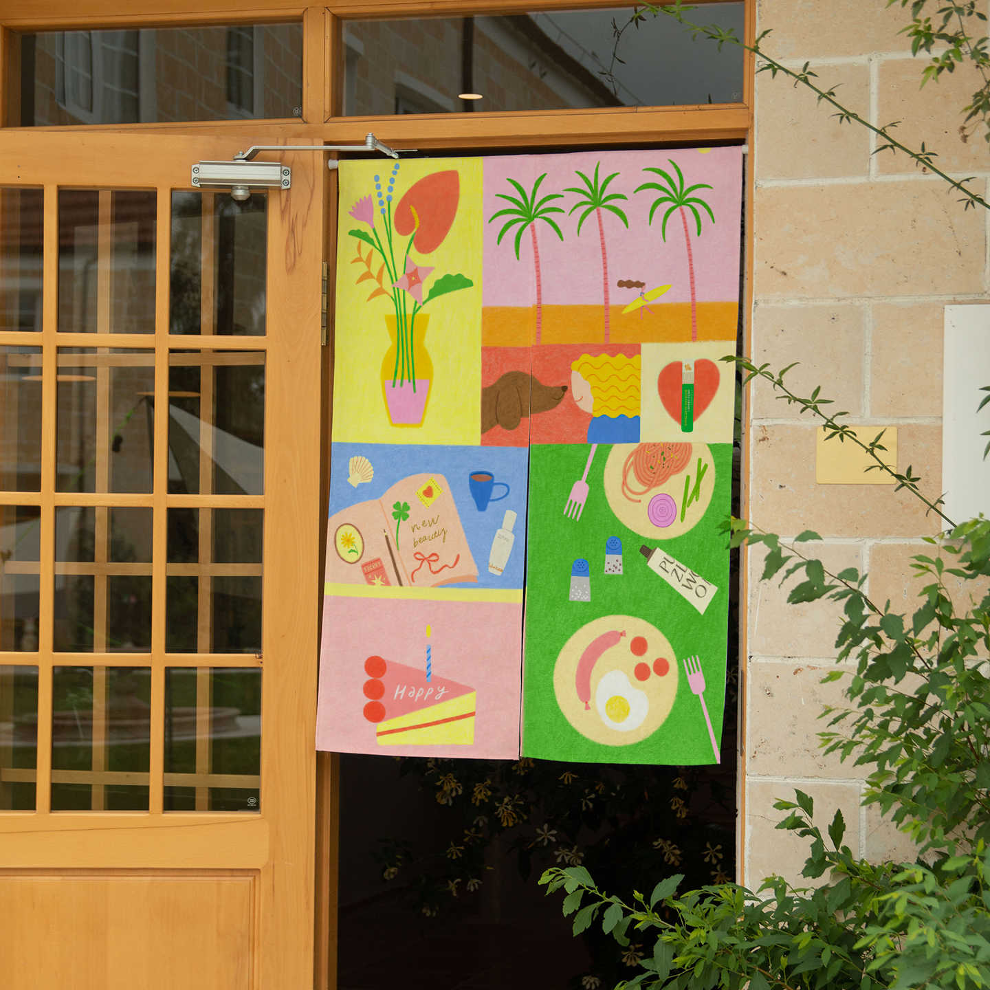 VIKAMA El Çizimi Tropikal Nore - Commercial Window Printing incelemesi ve fiyatı