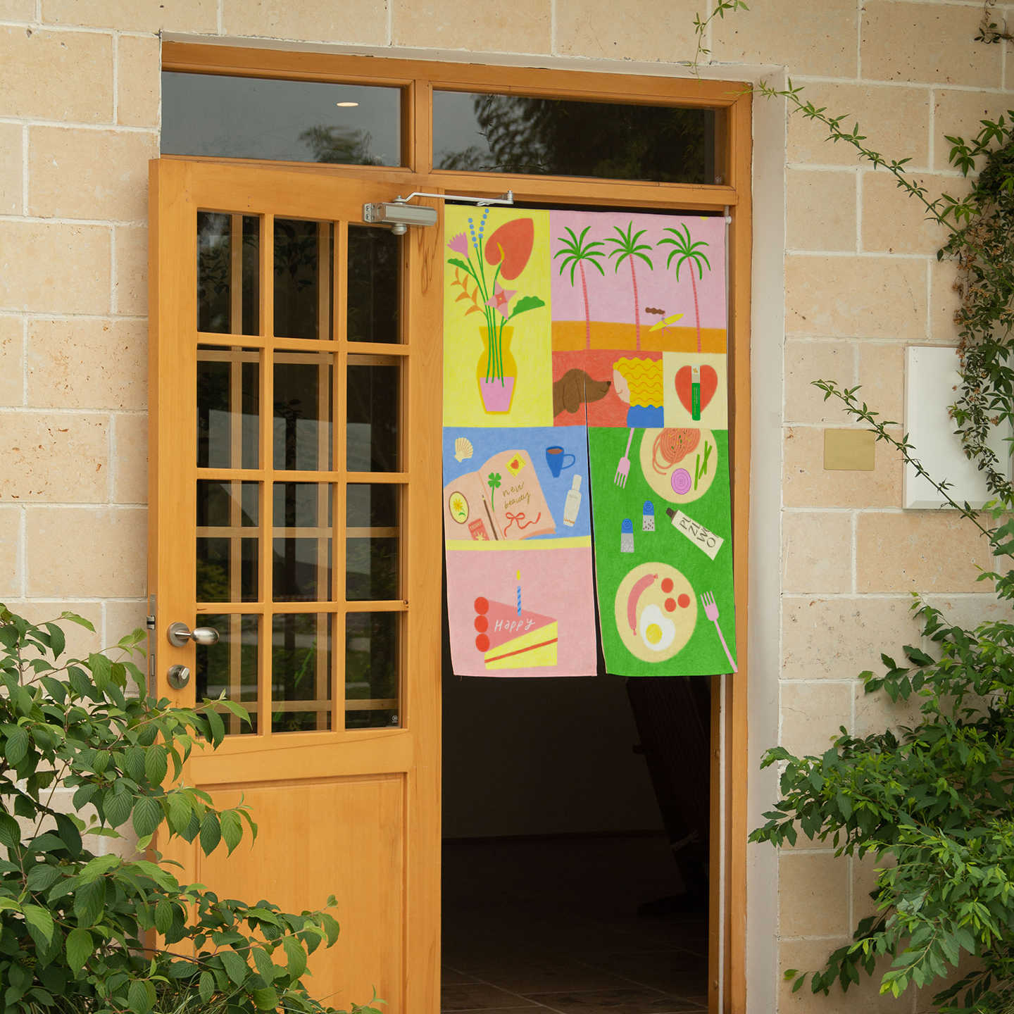 VIKAMA El Çizimi Tropikal Nore - Commercial Window Printing incelemesi ve fiyatı