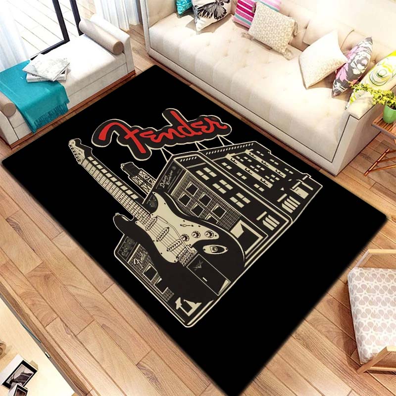 Vintage Rock Müzik Baskılı Hal - Commercial Printing And Design incelemesi ve fiyatı