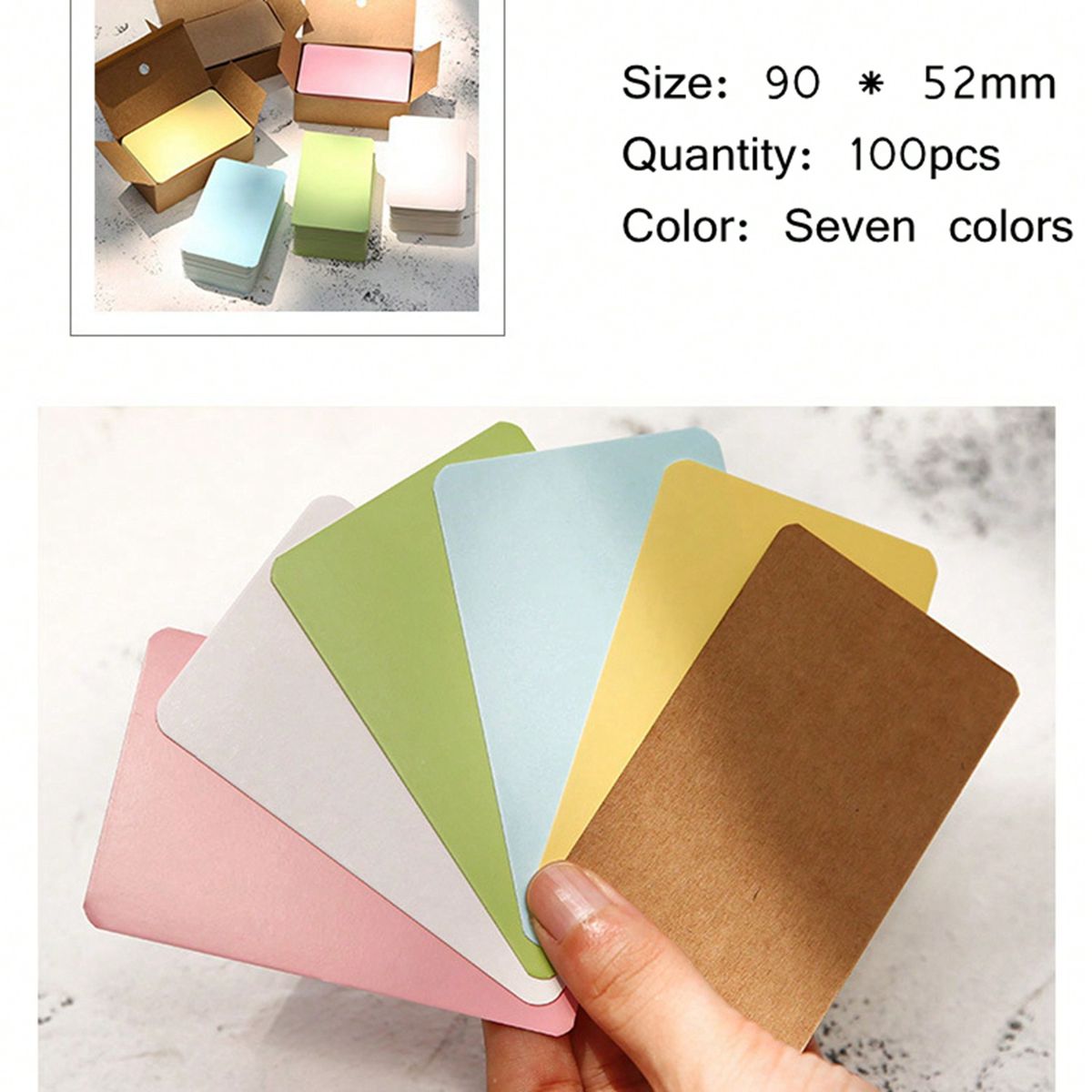 100 Adet 9*5.2 cm Boş Kart Kar - Commercial Printing Books incelemesi ve fiyatı